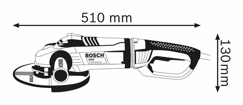 180mm 2400W Angle Grinder GWS24-180LVI (0601892H40) by Bosch