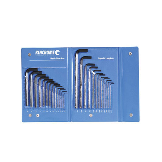 25Pce Metric / Imperial Hex Key Set HKW25C by Kincrome