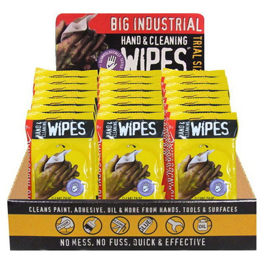 Handy Pack of 10 Cleaning Towelette Wipes HW10 by Big Industrial