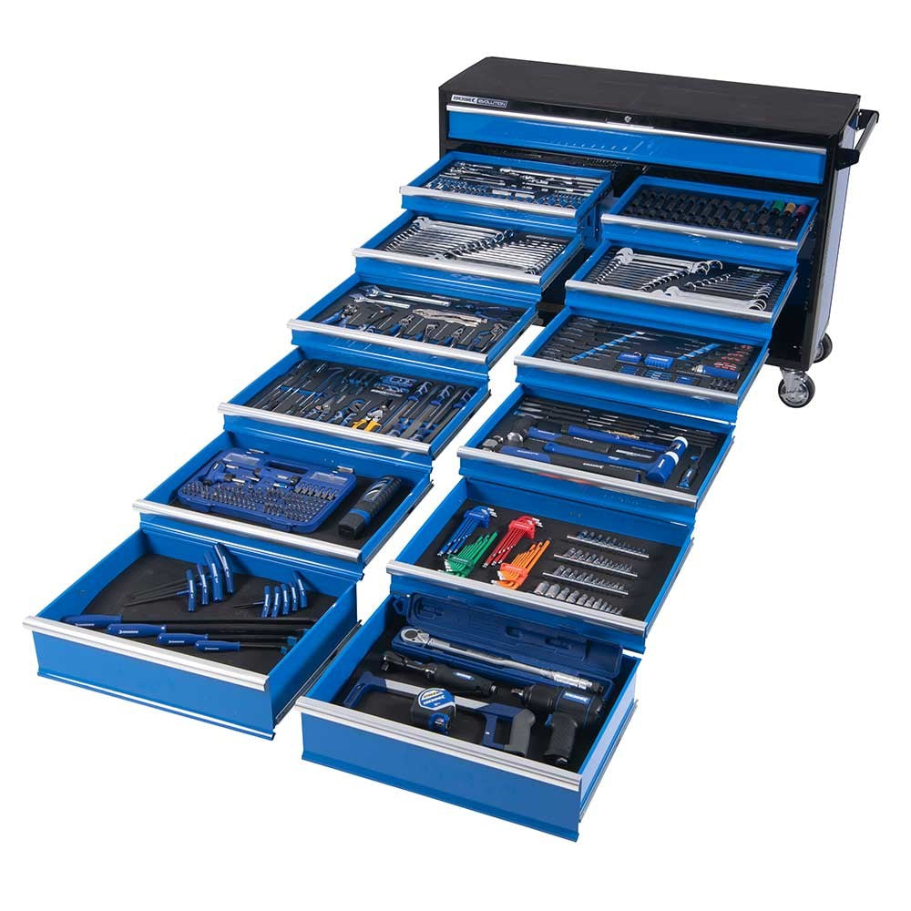 557Pce 13 Drawer Extra Wide 1/4, 3/8, 1/2" Drive Evolution Tool Trolley K1232 by Kincrome