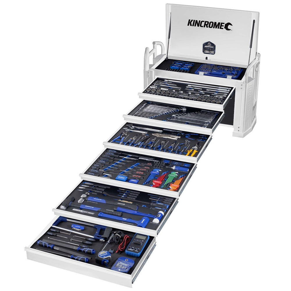 452Pce 6 Drawer Off Road Field Service Tool Chest (With Tools) White K1285W by Kincrome
