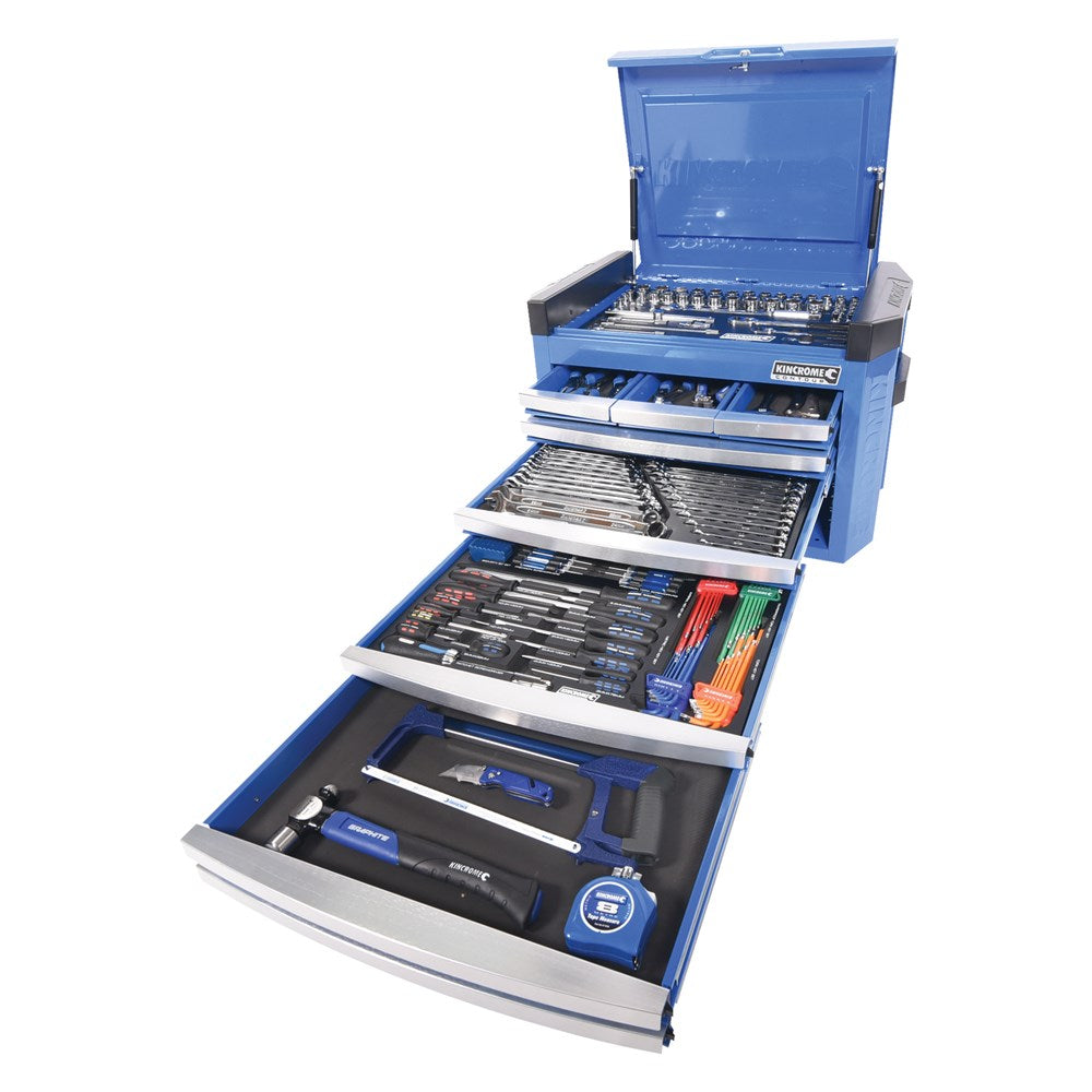 236Pce 1/4, 3/8 & 1/2" Drive Contour Blue Tool Chest Kit K1507 by Kincrome