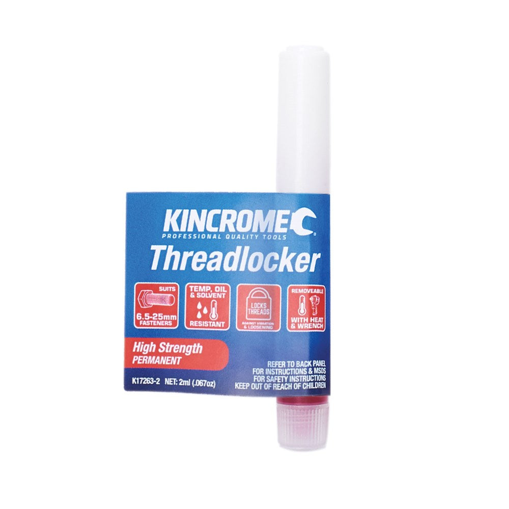 Threadlocker High Strength (2ml) K17263-2 by Kincrome