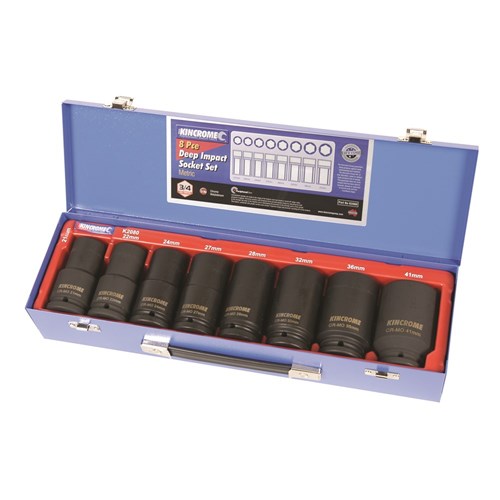 8Pce 3/4" Drive Imperial Deep Impact Socket Set K2081 by Kincrome
