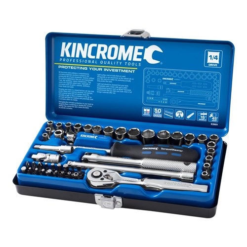 48Pce 1/4" Drive Socket Set Metric & Imperial K28001 by Kincrome