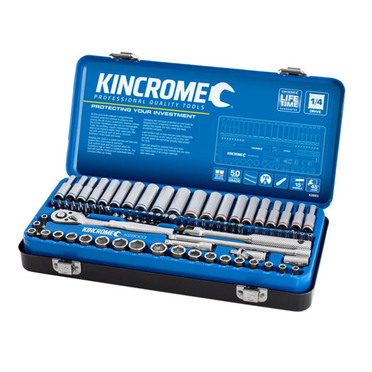 82Pce 1/4'' Socket Set Drive Metric + Imperial K28003 by Kincrome