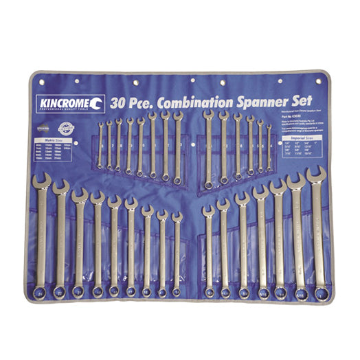 30Pce Spanner Combination Imperial/Metric Set K3030 by Kincrome