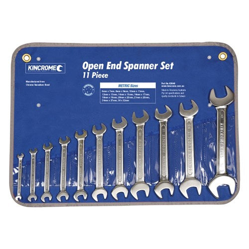 11Pce Open End Spanner Set Metric K3040 by Kincrome