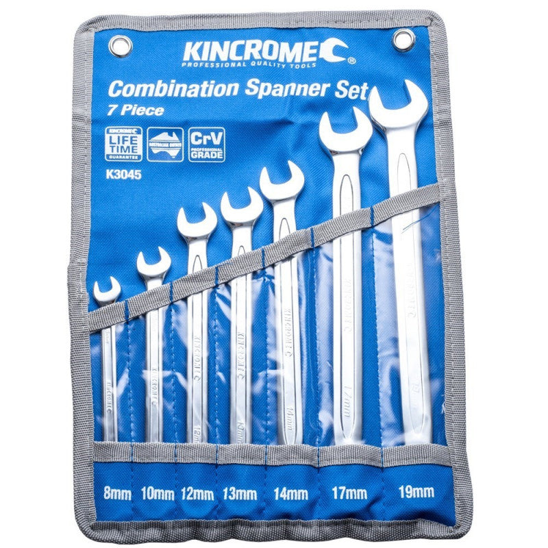 7Pce Combination Spanner Set Metric K3045 by Kincrome