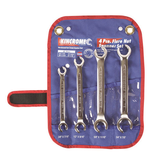 4Pce Flare Nut Spanner Set Imperial K3062 by Kincrome