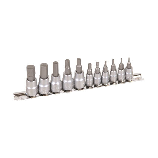 11Pce Socket Hex Set Metric 1/4