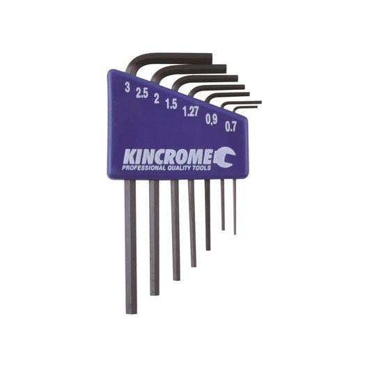 7Pce Mini Hex Key Set Metric K5085 by Kincrome