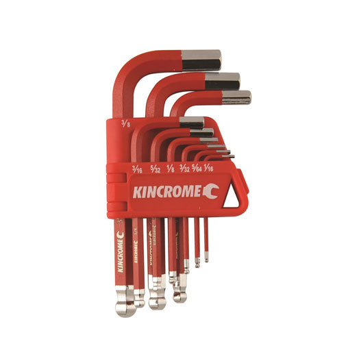 9Pce Hex Key &amp; Wrench Set Short Series K5142 by Kincrome