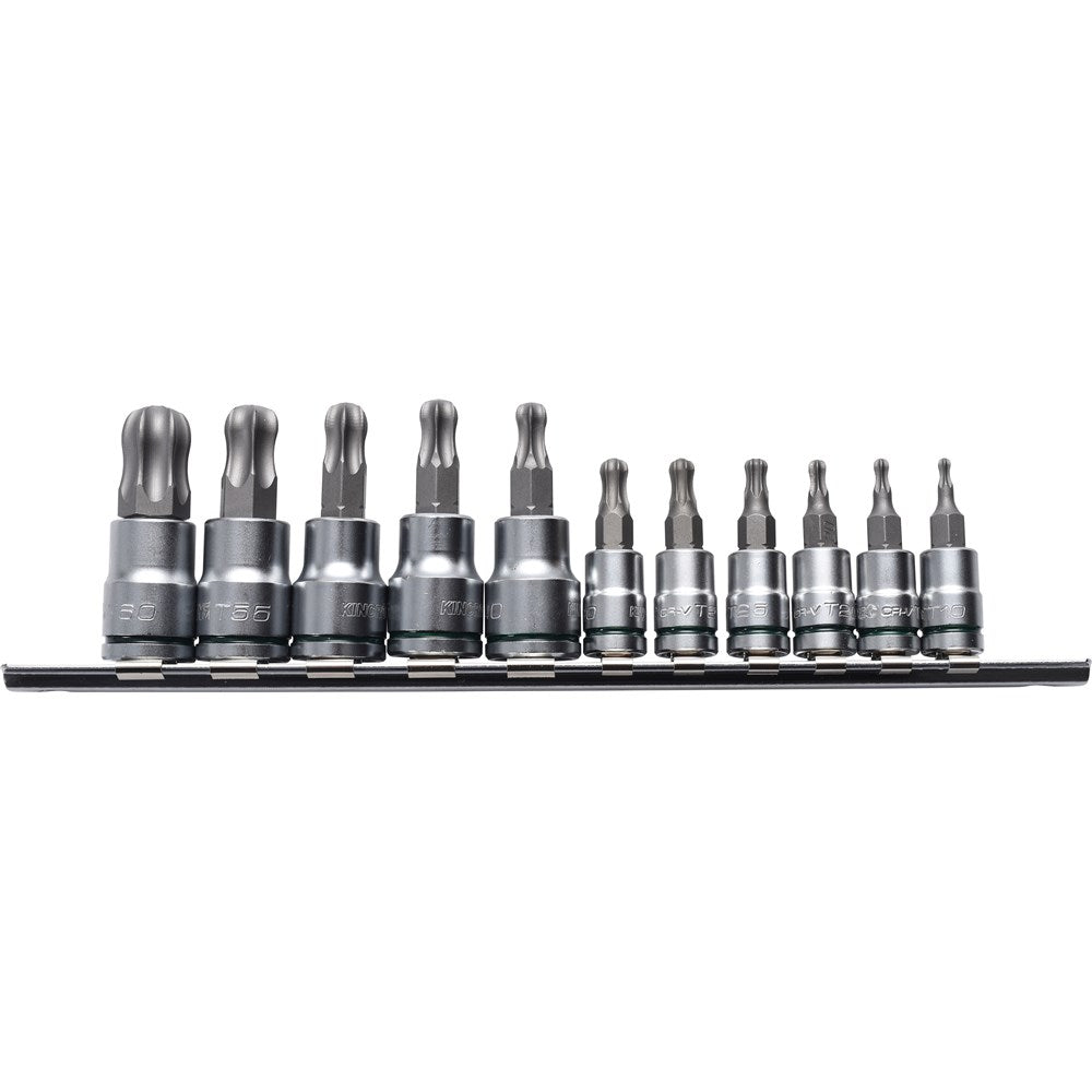 11Pce 1/4" & 3/8" Drive Ball-End Hex Socket Set Short Series K5425 by Kincrome