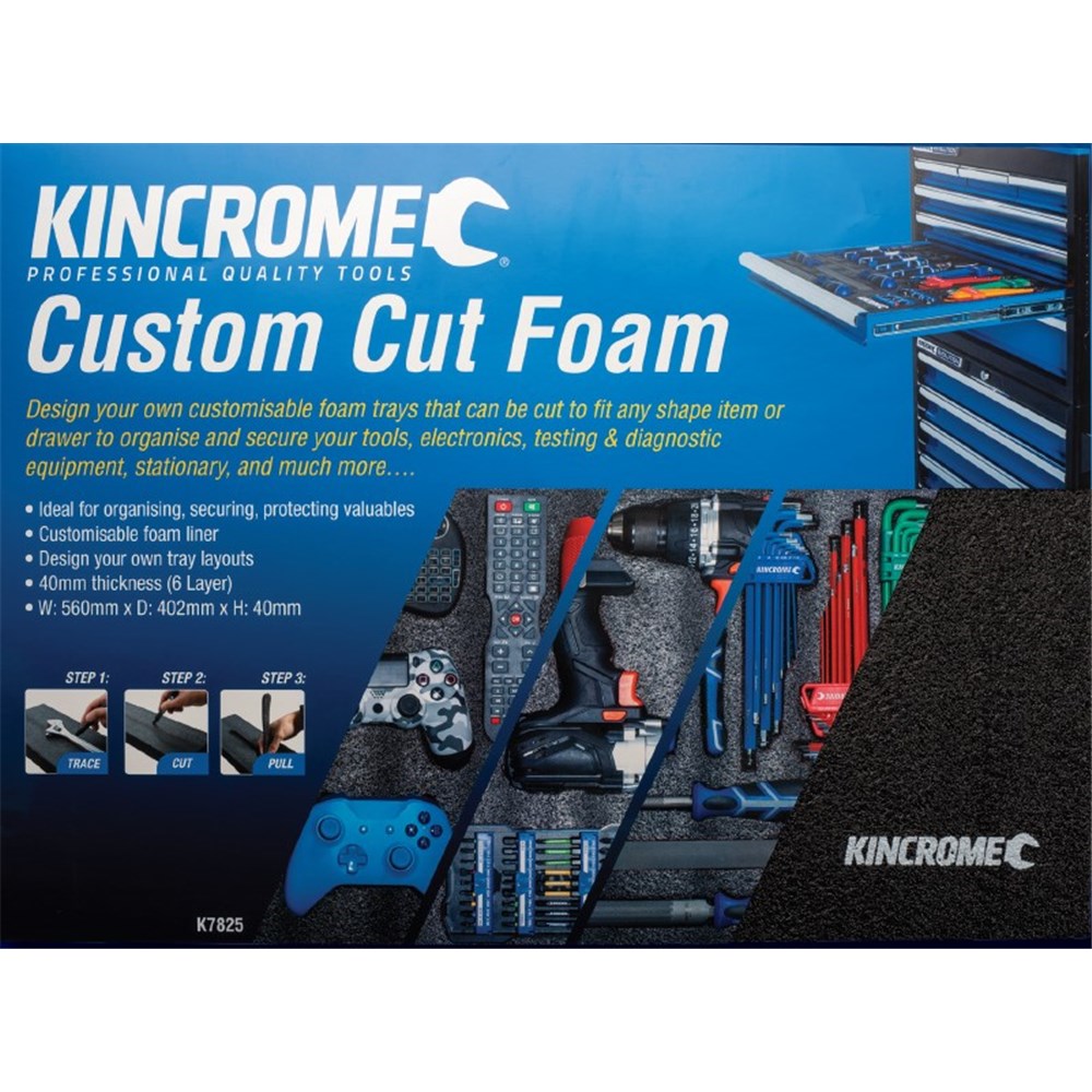 Custom Cut Foam K7825 by Kincrome