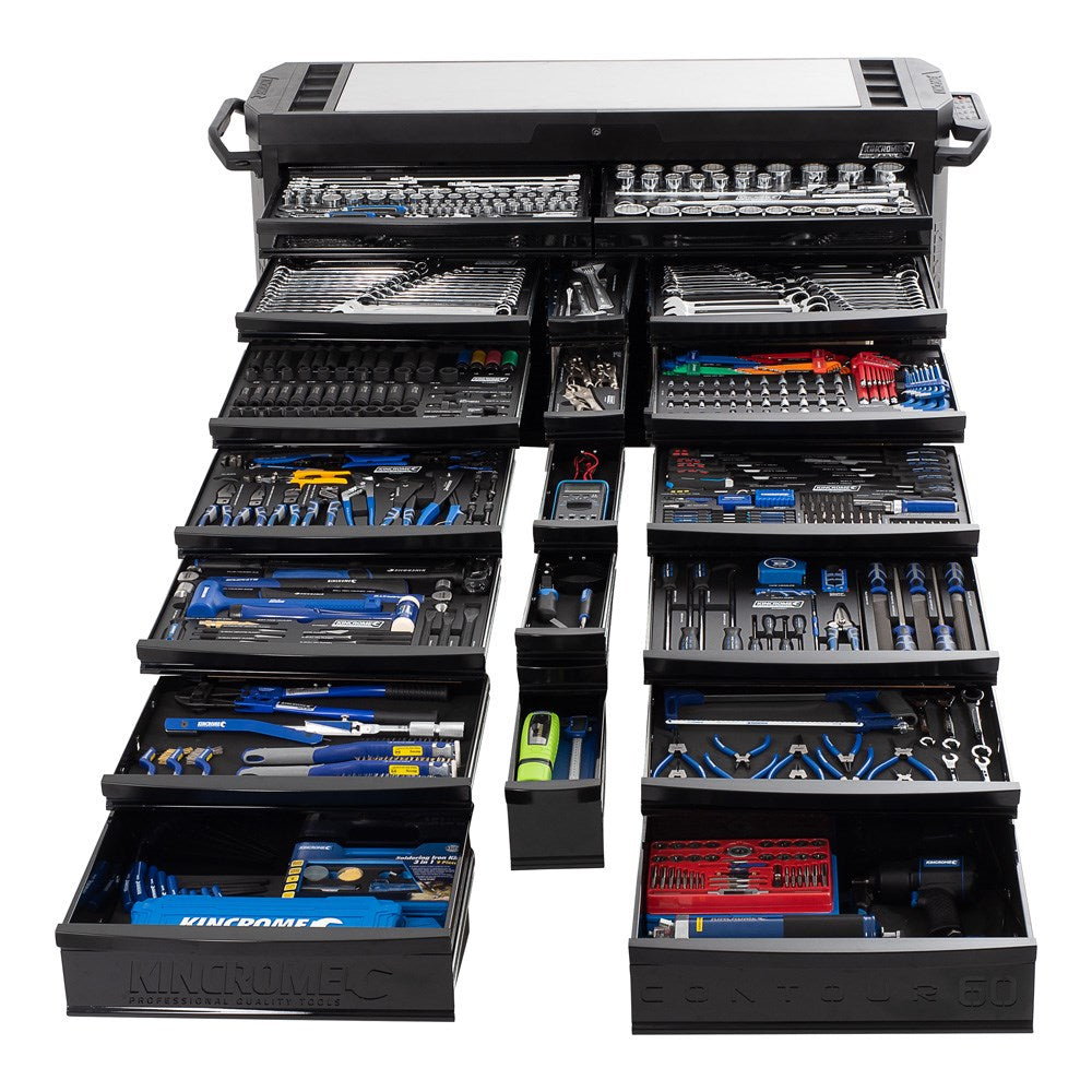 20 Drawer Contour Super Wide Tool Trolley (Empty) Black Series K7862 by Kincrome