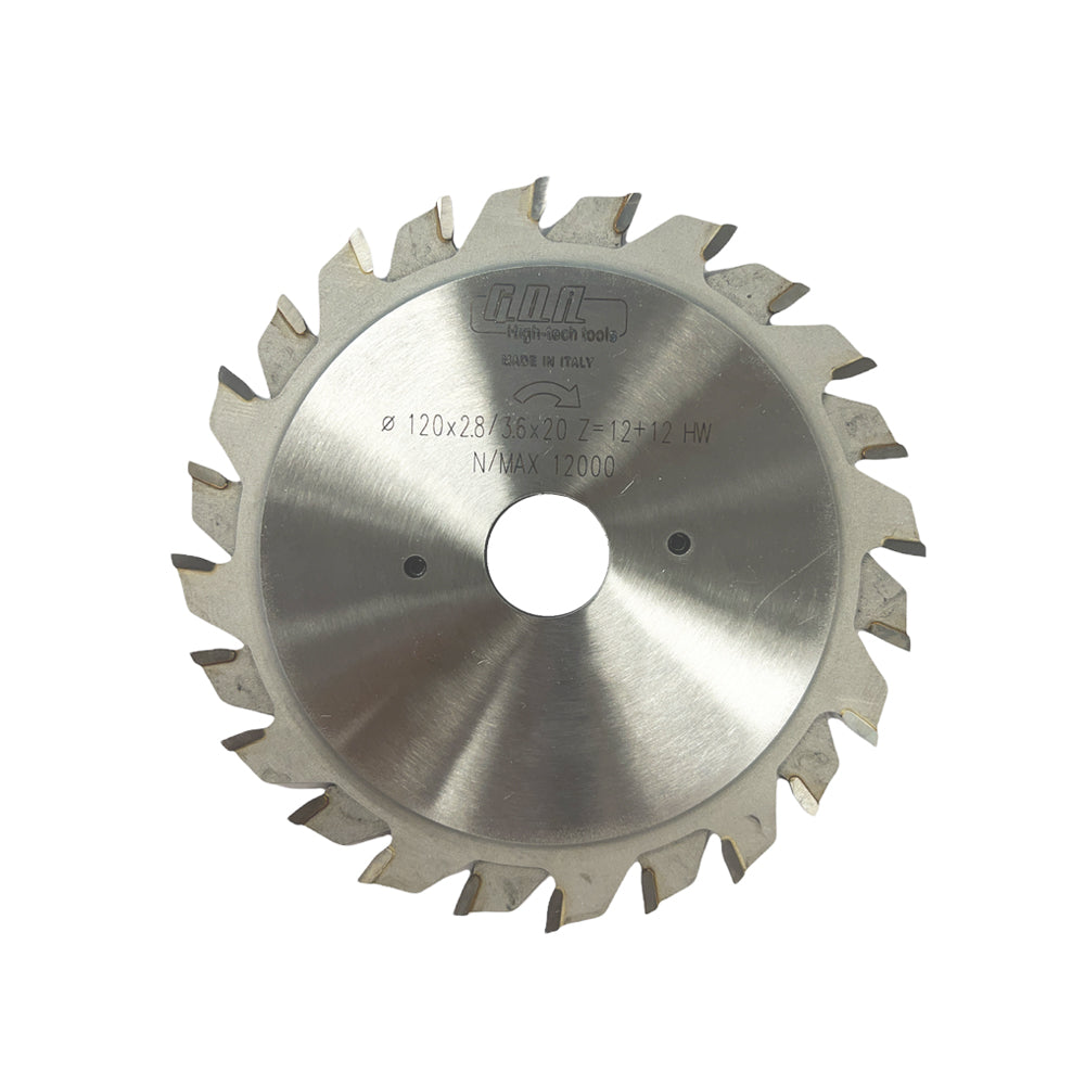 120mm x 20mm x 24T (12 +12) Scribe Blade suit Panel Saw LD12028362012 by GDA