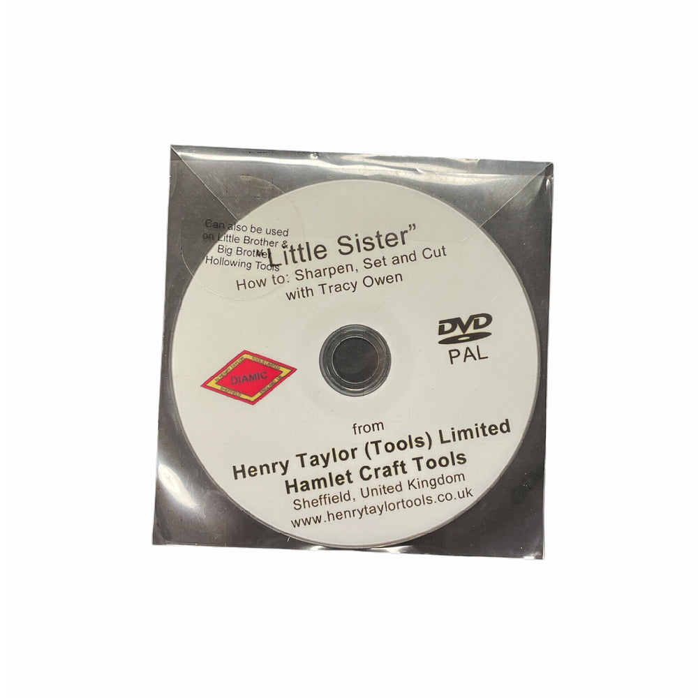 Little Sister' How to Sharpen, Set and Cut with Tracy Owen Woodturning Tool System DVD by Henry Taylor Tools