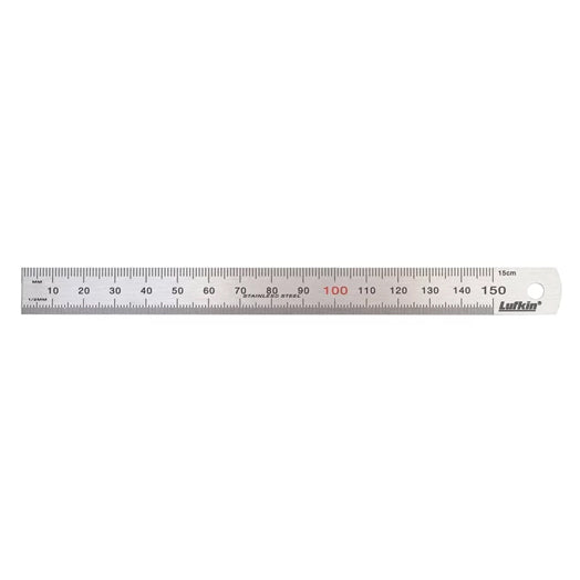 150mm (6") Stainless Steel Ruler LSR150 by Lufkin