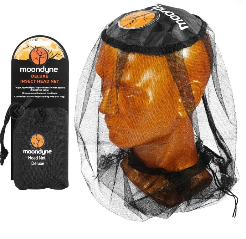 Mozzy Insect Deluxe Insect Mozzie Head Net With Carry Bag M10D0001-1BK by Moondyne