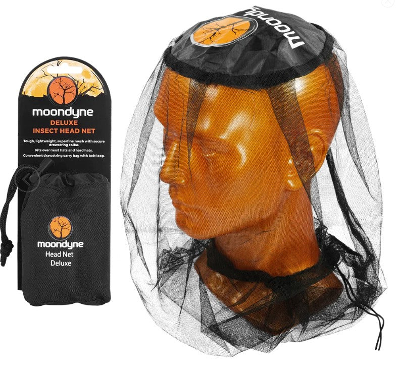Deluxe Insect Mozzie Head Net With Carry Bag M10D0001-1BK by Moondyne
