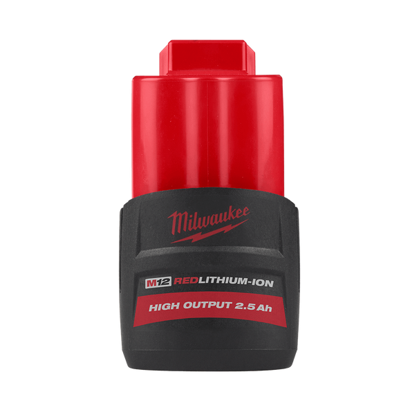12V 2.5Ah REDLITHIUM™-ION HIGH OUTPUT™ Compact Battery M12HB2 by Milwaukee