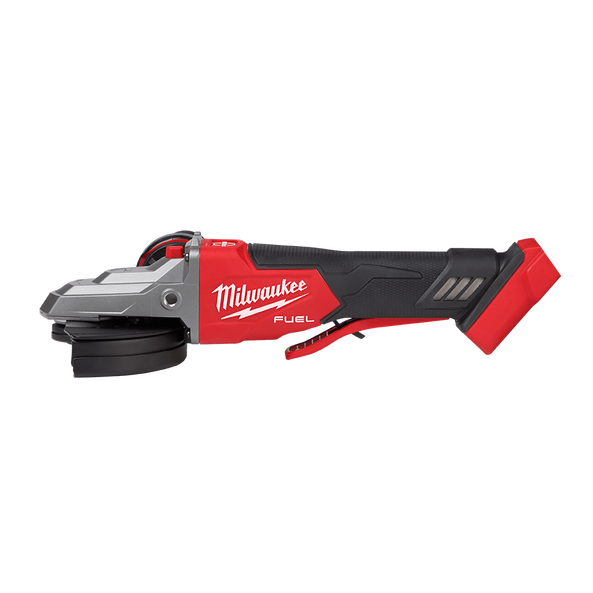 18V 125mm FUEL Flathead Braking Angle Angle Grinder W/ Deadman Paddle Switch Bare (Tool Only) M18FAGF125XPDB-0 by Milwaukee