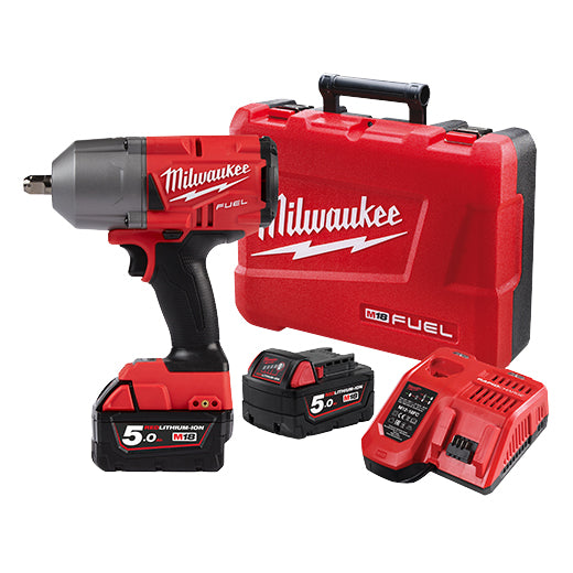 18V 1/2" High-Torque Impact Wrench With Pin Detent Kit M18FHIWP12-502C by Milwaukee