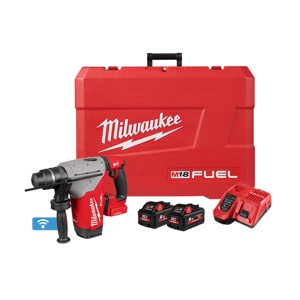 18V 28mm FUEL SDS Plus Rotary Hammer W/ ONE-KEY Kit M18FHP-802C by Milwaukee