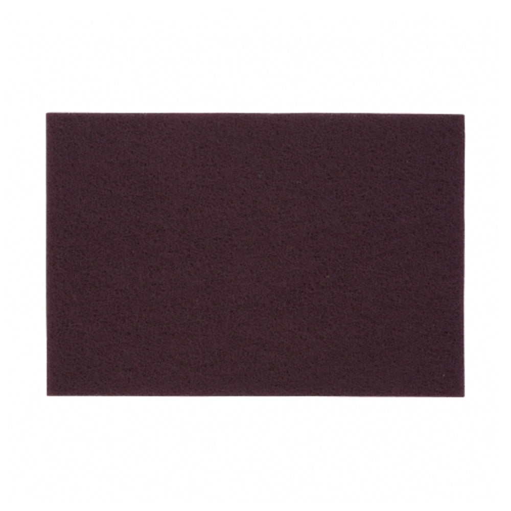 230mm x 150mm Maroon Non-Woven Perforated Hand Pad 747 by Norton Bear-Tex
