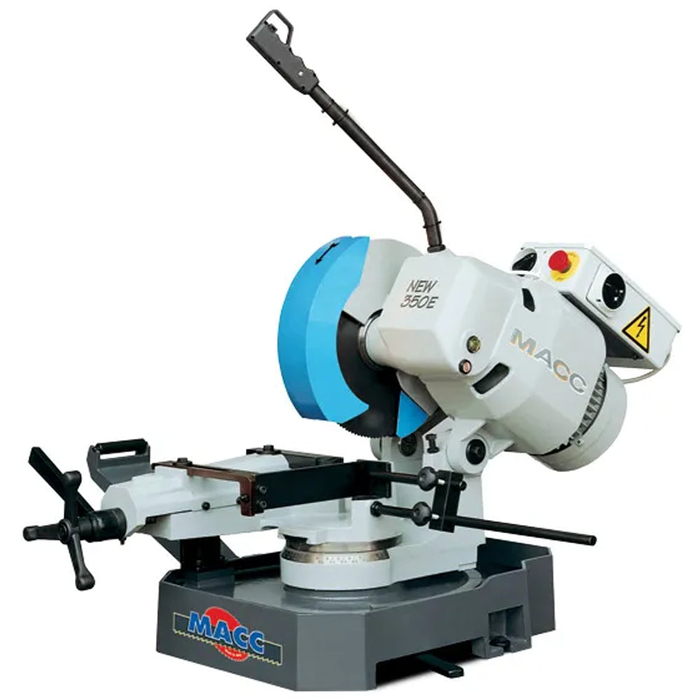 350mm 20/40RPM Single Vice Cold Saw with Electric Coolant Pump 415V MC-NEW350E-3 by MACC