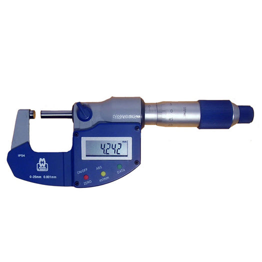 25-50mm (1-2") Digital Outside IP54 Micrometer MW-201-02DAB Moore & Wright