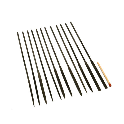 12pce 125mm Fine Needle File Set NF2-125 by Hardware for Creative Finishes