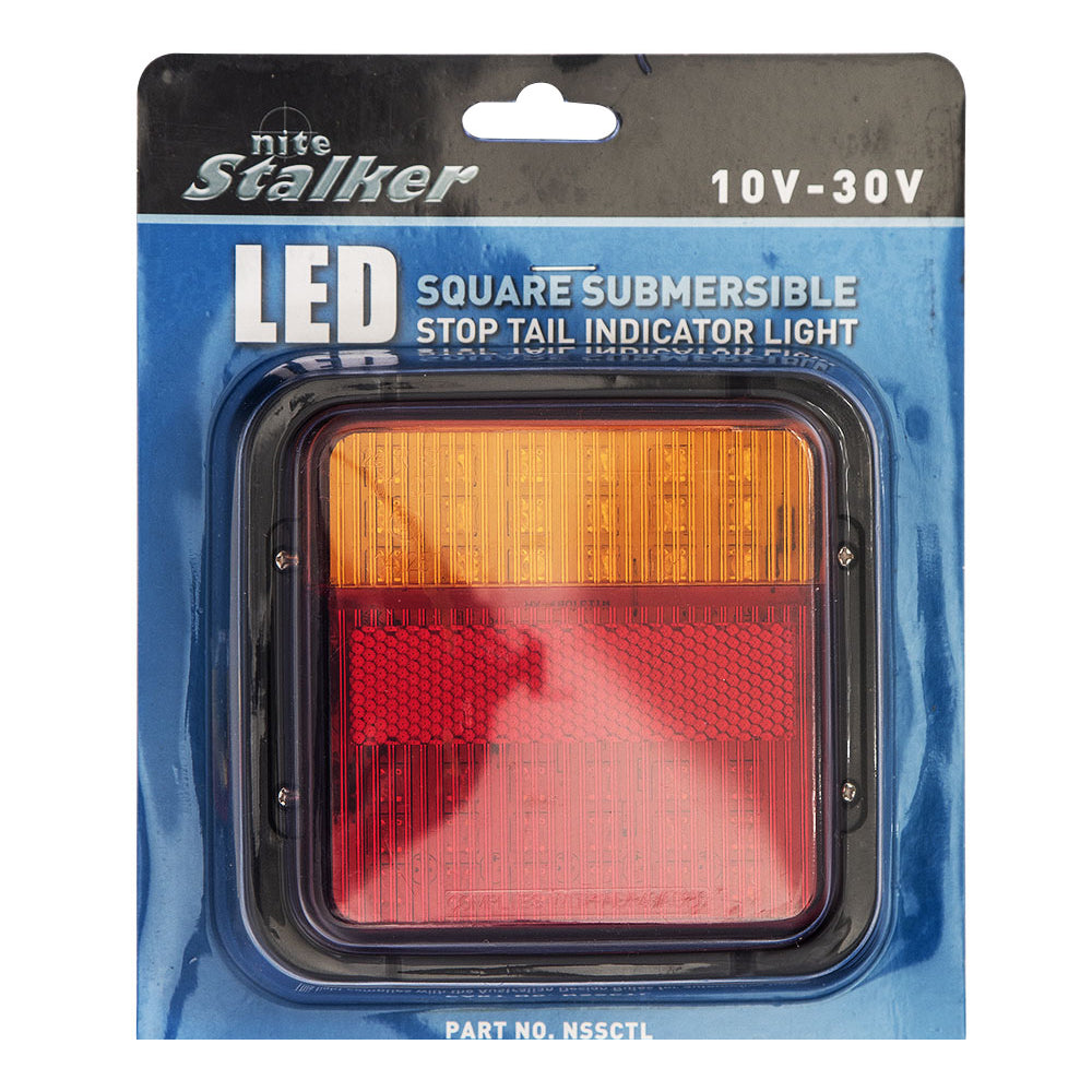 10V Square Submersible Stop Tail Indicator Light NSSCTL by Nite Stalker