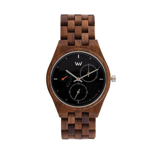 Rider in Nut Black Wood Watch by WeWood