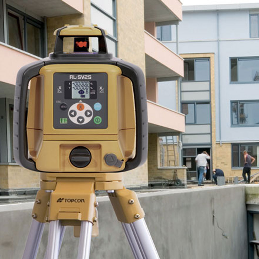 Red Beam Automatic Self Levelling Multi-Purpose Surveying / Construction Rotary Laser Level RL-SV2S by Topcon