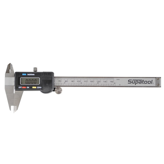 150mm (6") Metric + Imperial Digital Caliper S11016 by Supatool
