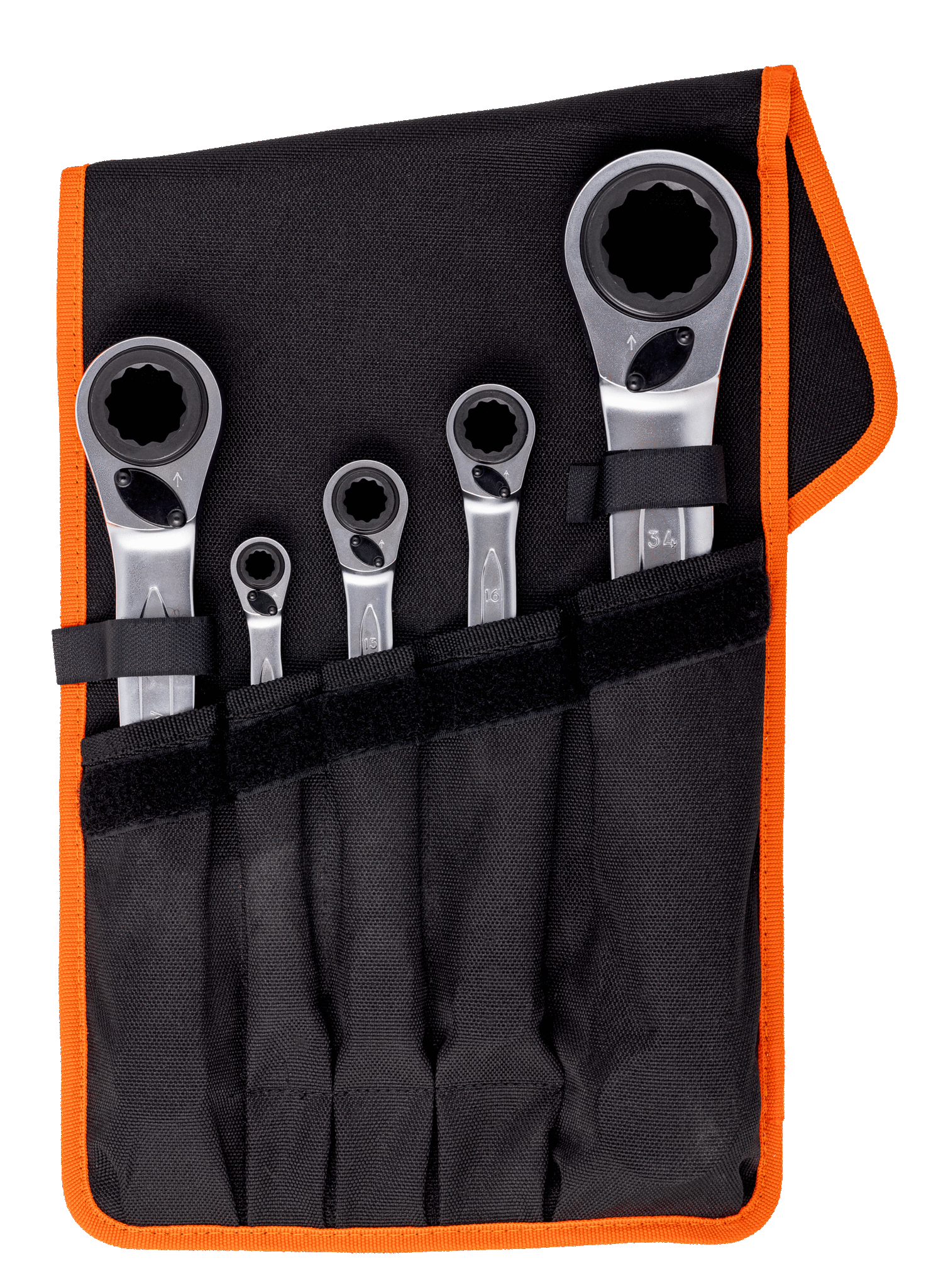 5Pce 4-in-1 Ratcheting Ring Wrench Set S4RM/5T by Bahco