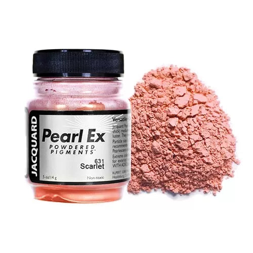 21g 'Scarlet' 631 Pearl Ex Powdered Pigment by Jacquard