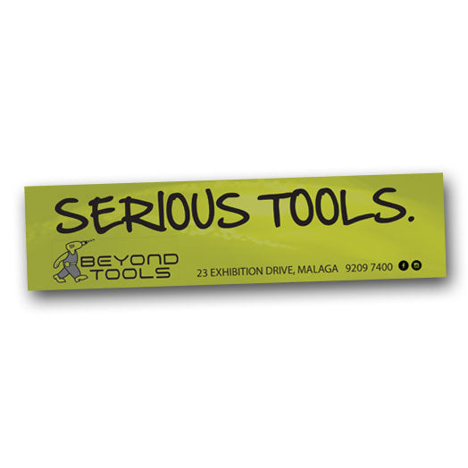 Serious Tools' Bumper Sticker