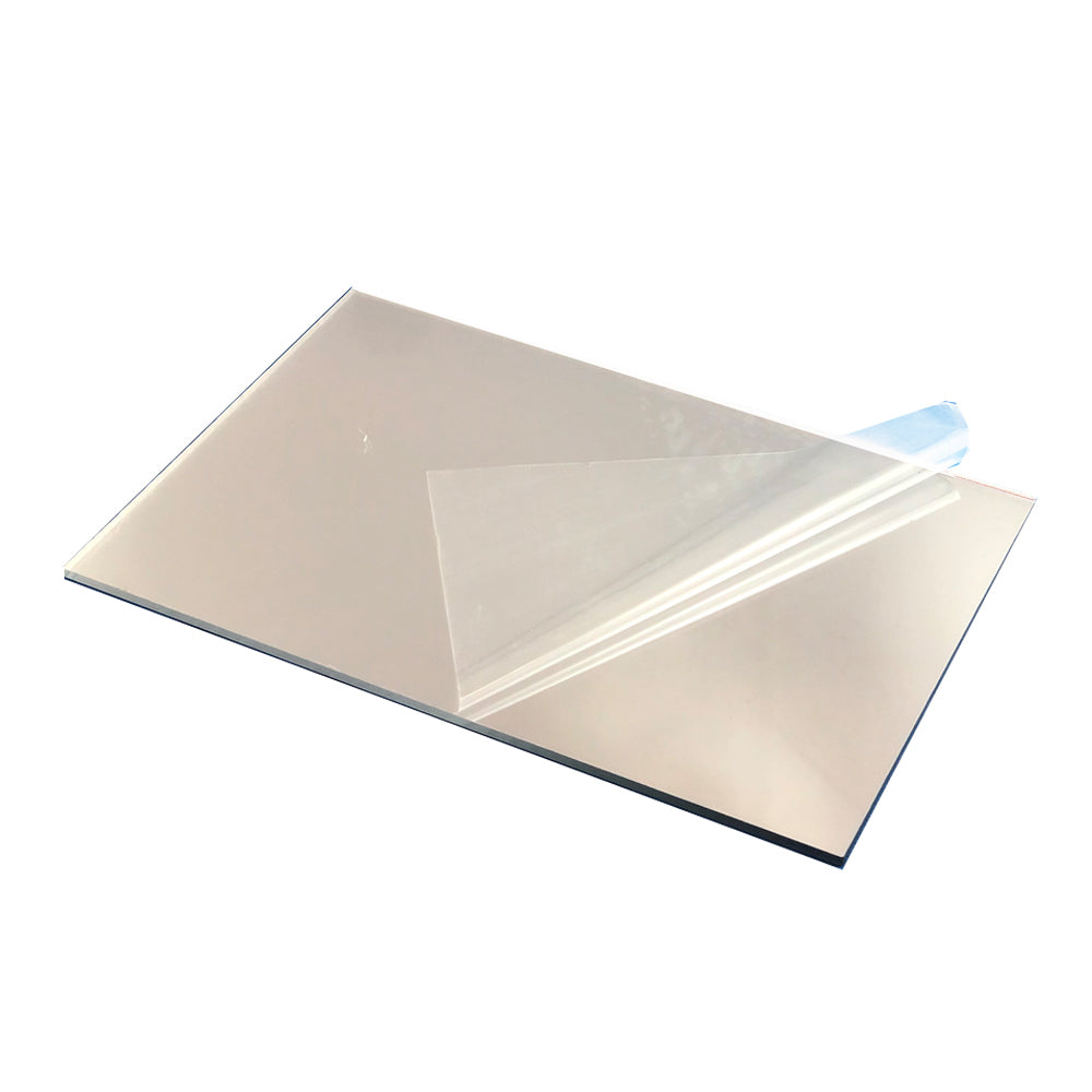 1mm Silver Mirror (Chrome) Extruded Acrylic Panel / Sheet by Tough Acrylic