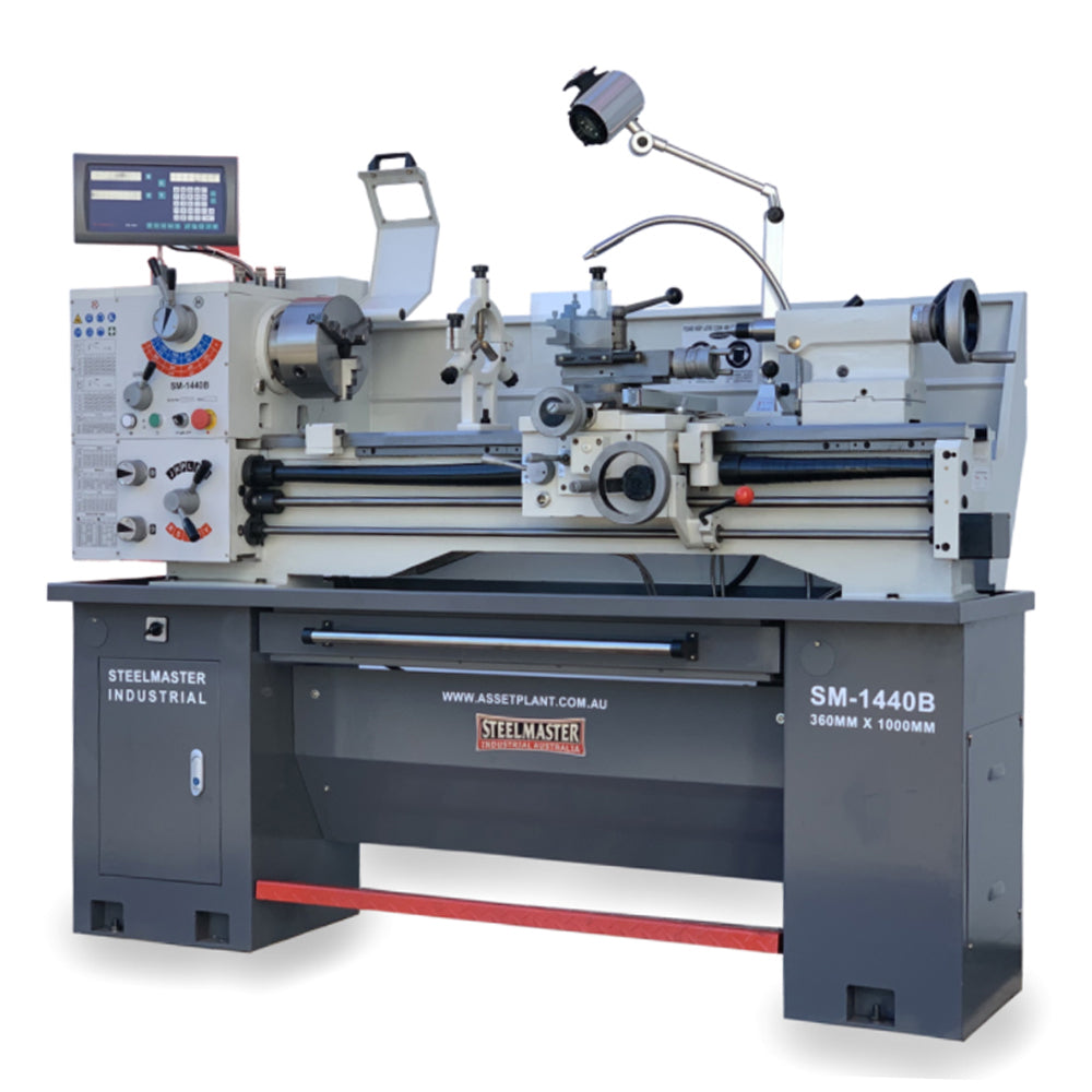 Metal Centre Lathe 1000mm (40") Centres 356mm Swing 415V SM-1440B by Steelmaster Engineering