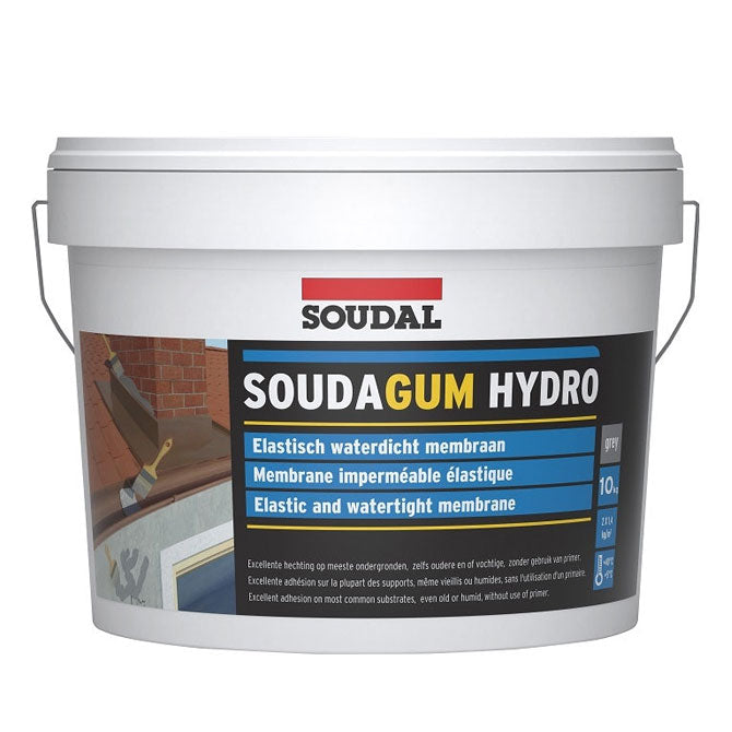 10Kg Tub of Soudagum Hydro in Grey 131632 by Soudal