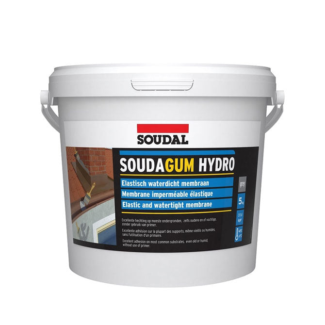 5Kg Tub of Soudagum Hydro in Grey 131634 by Soudal
