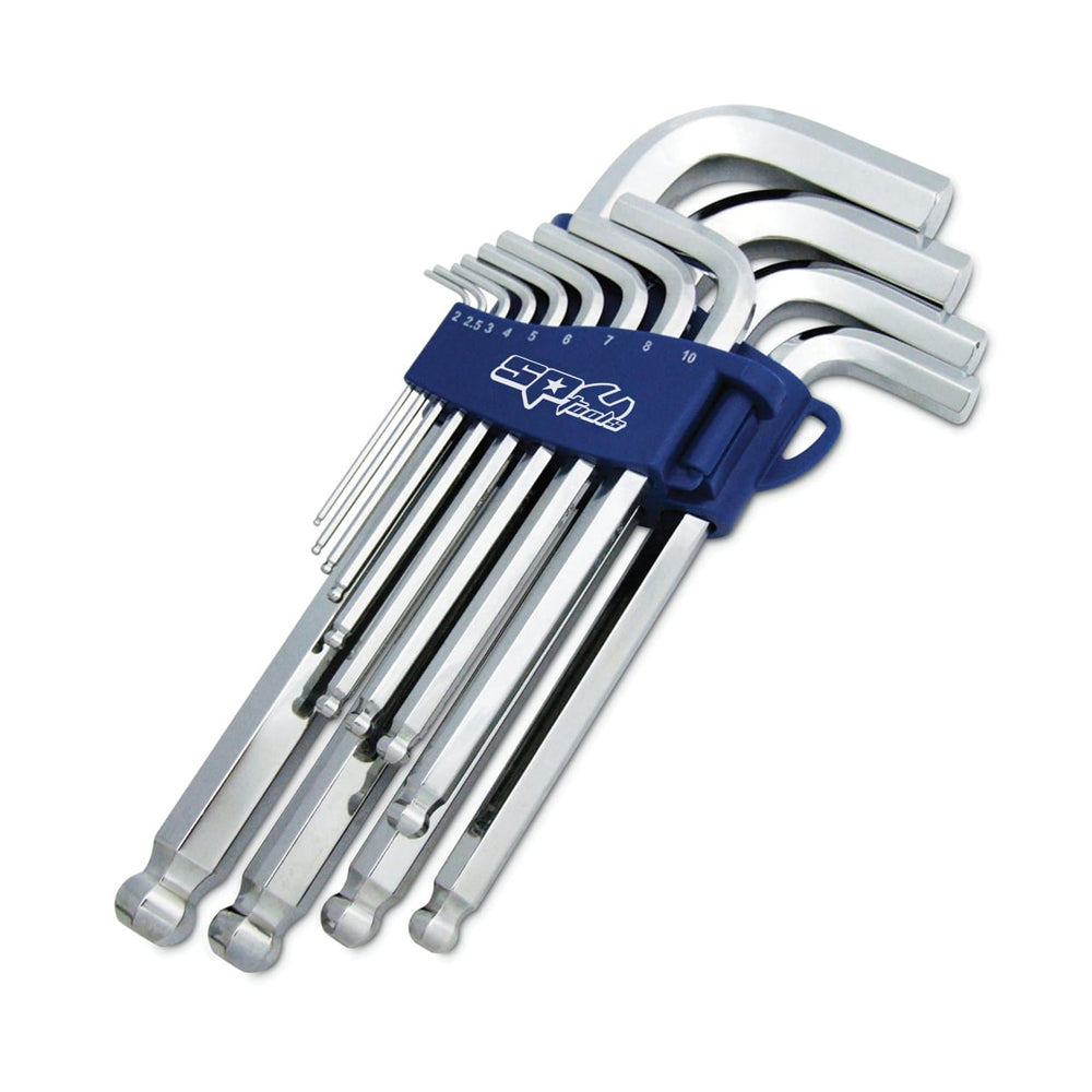 13Pce Jumbo Magnetic Ball Drive Metric Hex Key Set SP34526 by SP Tools