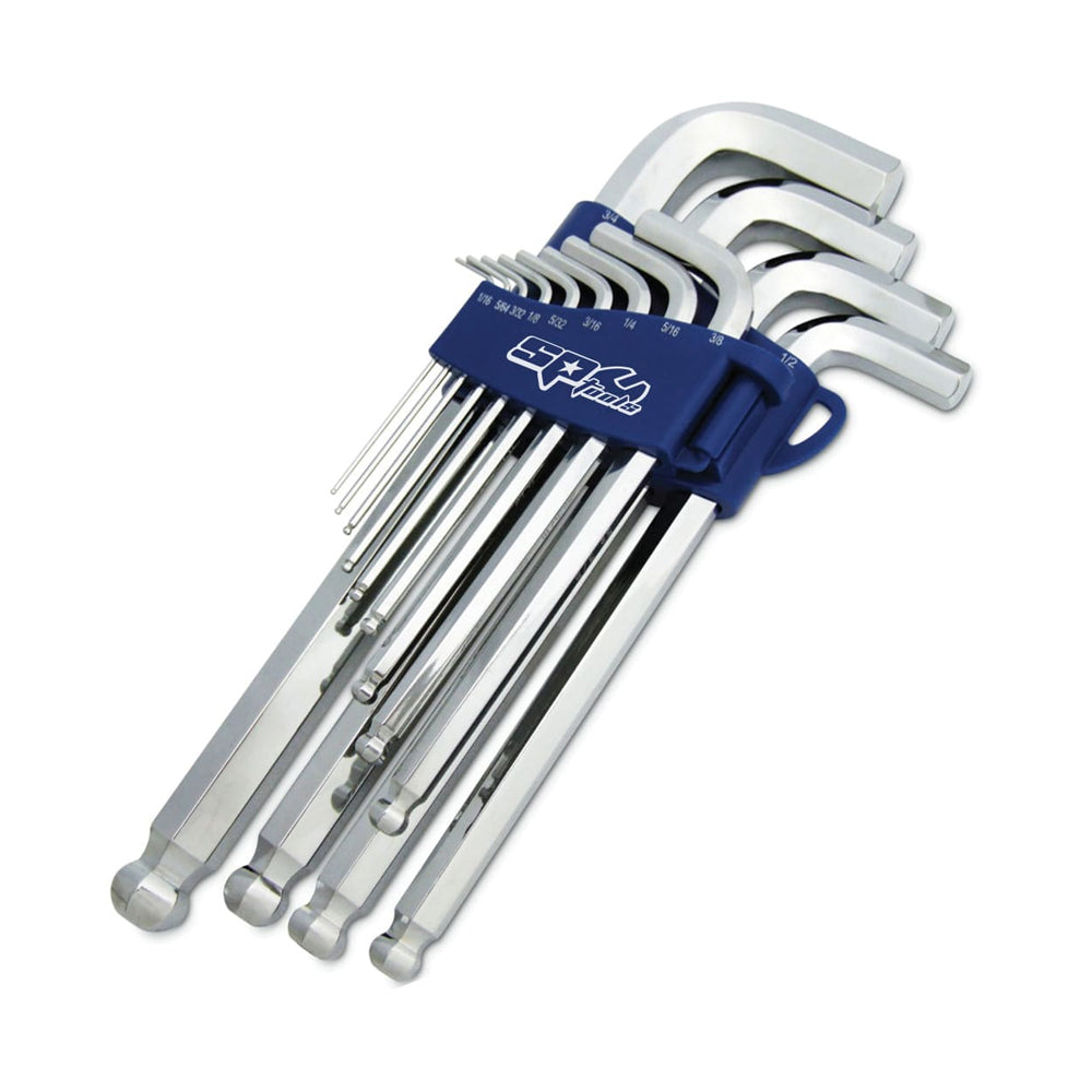 13Pce Jumbo Magnetic Ball Drive Imperial Hex Key Set SP34527 by SP Tools