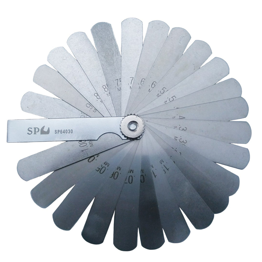 75mm (3") 25 Blade Metric Feeler Gauge SP64030 by SP Tools