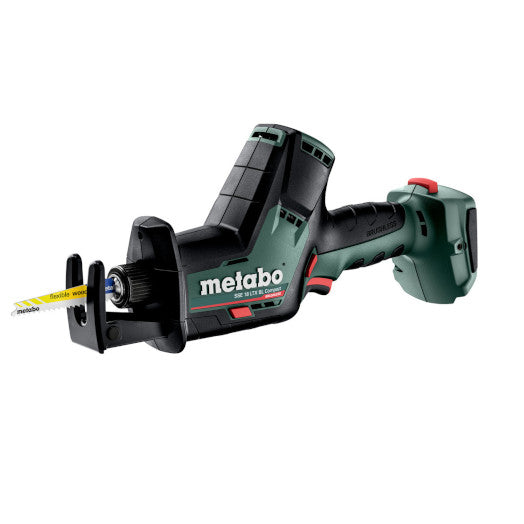 18V Compact Sabre Saw Bare (Tool Only) SSE18LTXBL (602366850) by Metabo