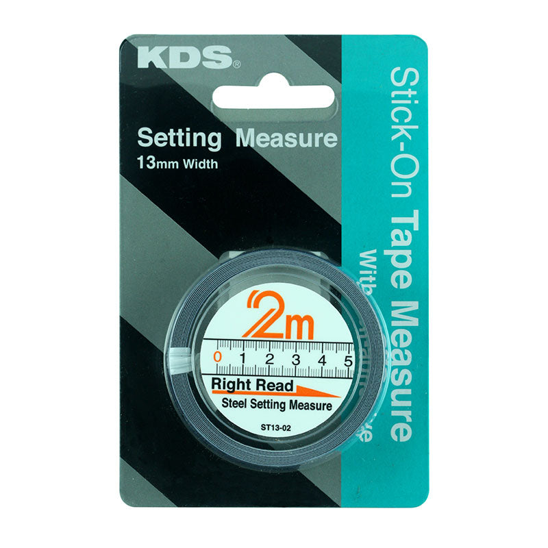 2m Right Read (Left to Right) Stick-On Advesive Bench Tape Measure STB13-02BP by KDS