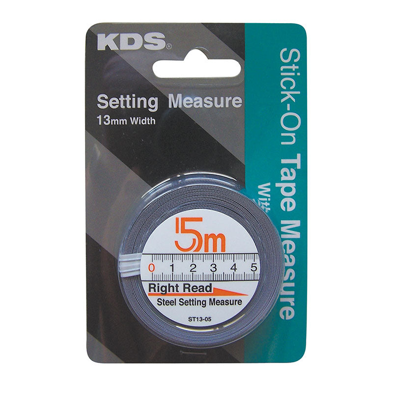 5m Right Read (Left to Right) Stick-On Advesive Bench Tape Measure ST13-05BP by KDS